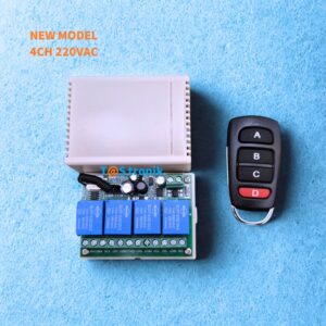 RF Relay Switch 4CH Wireless Relay Remote 4ch 433Mhz 220V AC